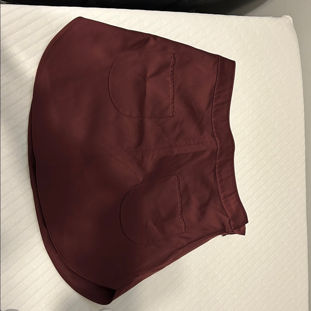 H&M Deep Red Satin Blouse